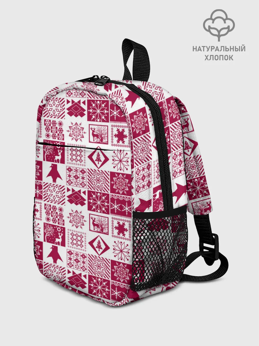 Рюкзак детский / Новогодний рождественский узор