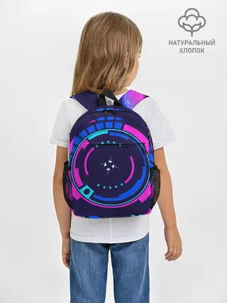 Рюкзак детский / Розовый Синий Киберпанк
