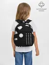 Рюкзак детский / Черно-белые фигуры 3D