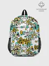 Рюкзак детский / Бирюзово-желтый узор