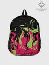 Рюкзак детский / Черно малиновый абстрактный