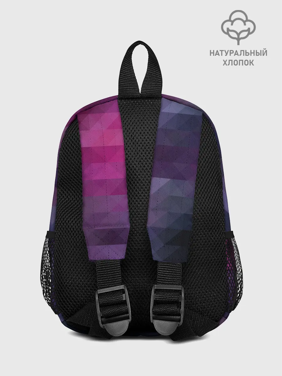 Рюкзак детский / Фиолетово-бордовый узор