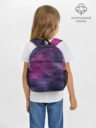 Рюкзак детский / Фиолетово-бордовый узор