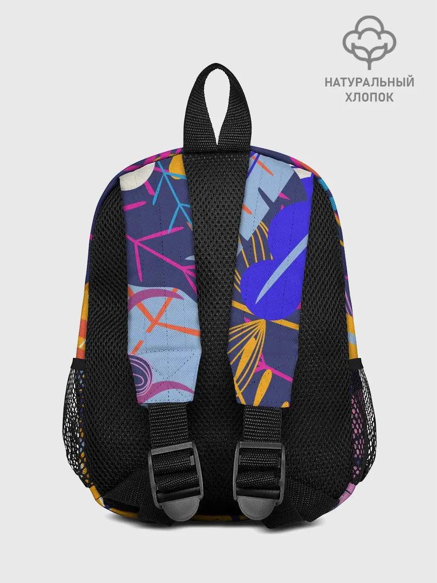 Рюкзак детский / листья цветы текстура паттэрн