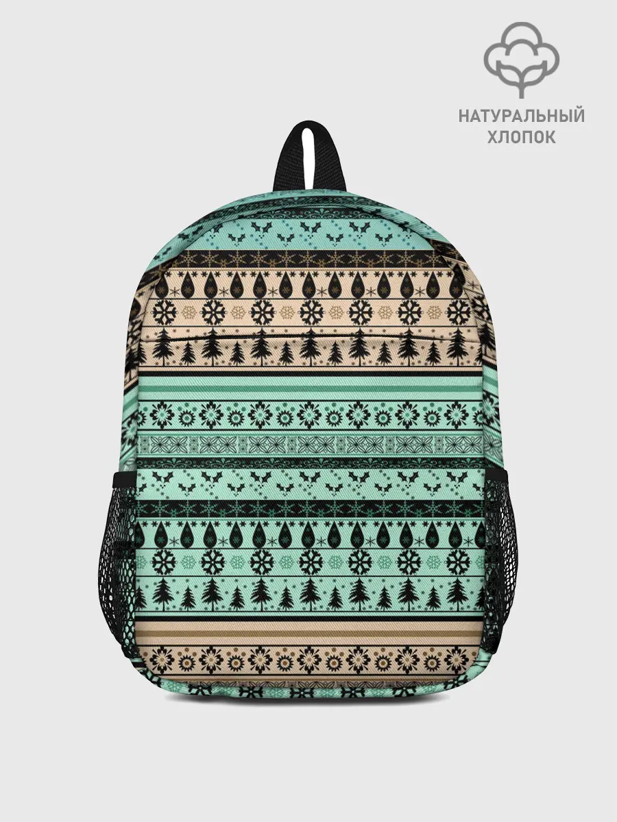 Рюкзак детский / Новогодний зимний орнамент