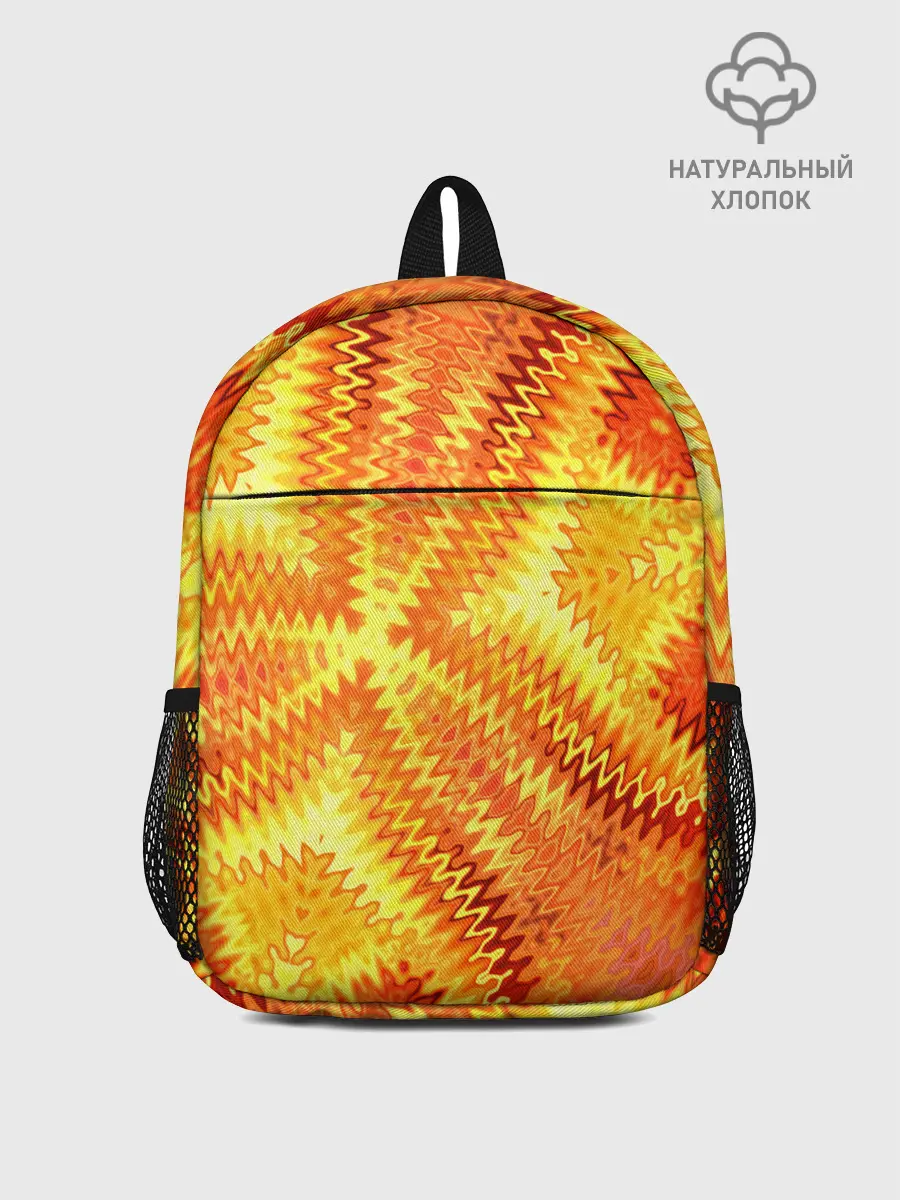 Рюкзак детский / Желто-оранжевая абстракция