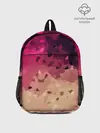 Рюкзак детский / Бежево-малиновый абстрактный