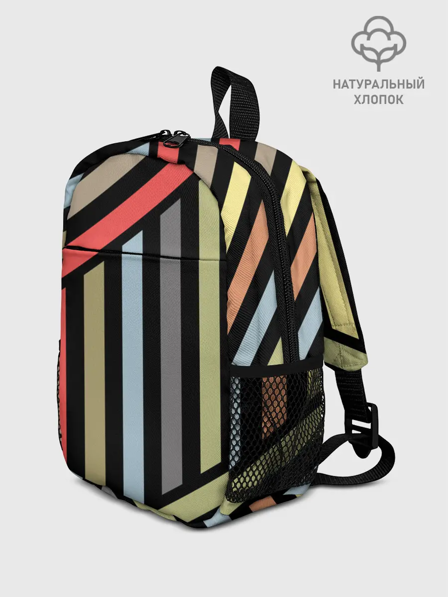 Рюкзак детский / Абстрактный полосатый узор
