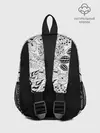 Рюкзак детский / Черно-белый узор Тропики