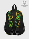 Рюкзак детский / Абстрактный желто-зеленый узор