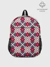 Рюкзак детский / Красно-синий плед -клетка