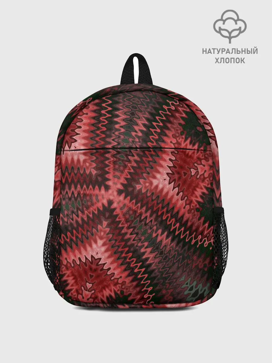 Рюкзак детский / Серо-коричневый узор