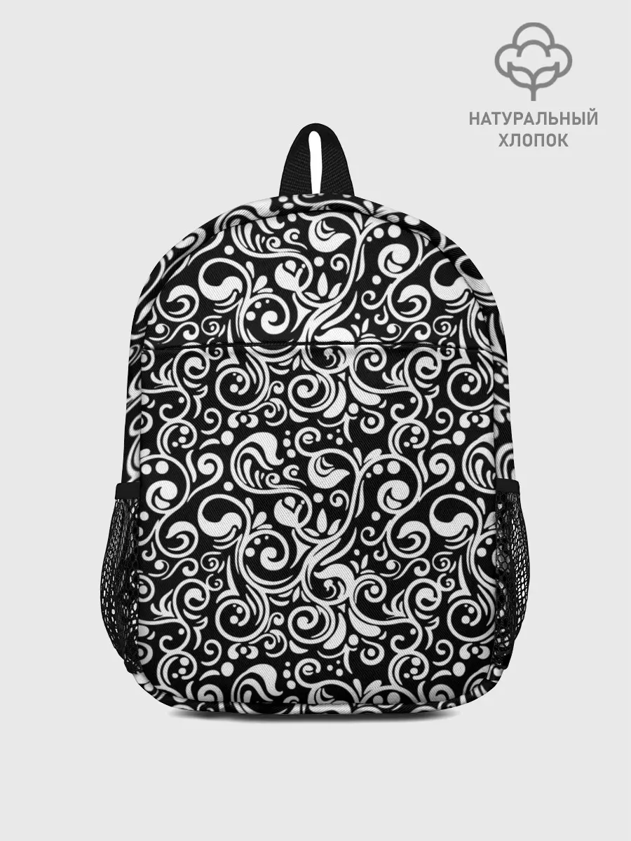 Рюкзак детский / Черно-белая роспись