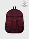 Рюкзак детский / Темно-красный геометрический