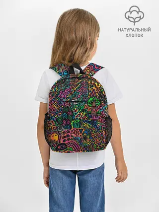 Рюкзак детский / Кислотные узоры психоделика