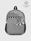 Рюкзак детский / Черно белый мозаичный узор