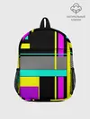 Рюкзак детский / Геометрический неоновый узор