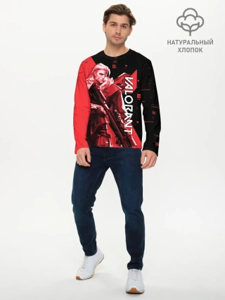 Мужской лонгслив базовый / VALORANT