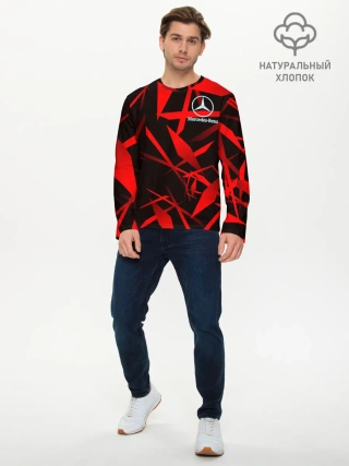 Мужской лонгслив базовый / Mercedes-Benz