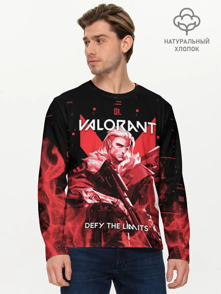 Мужской лонгслив базовый / VALORANT SOVA