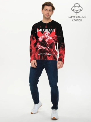 Мужской лонгслив базовый / VALORANT SOVA