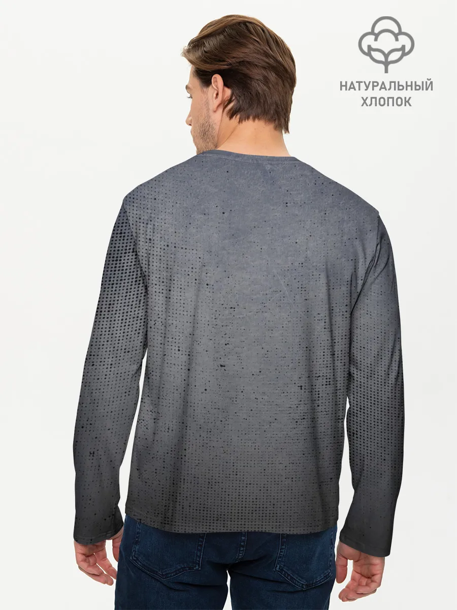 Мужской лонгслив базовый / Cat Sonic