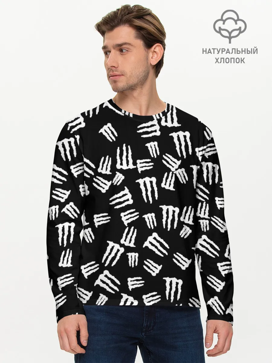 Мужской лонгслив базовый / MONSTER ENERGY