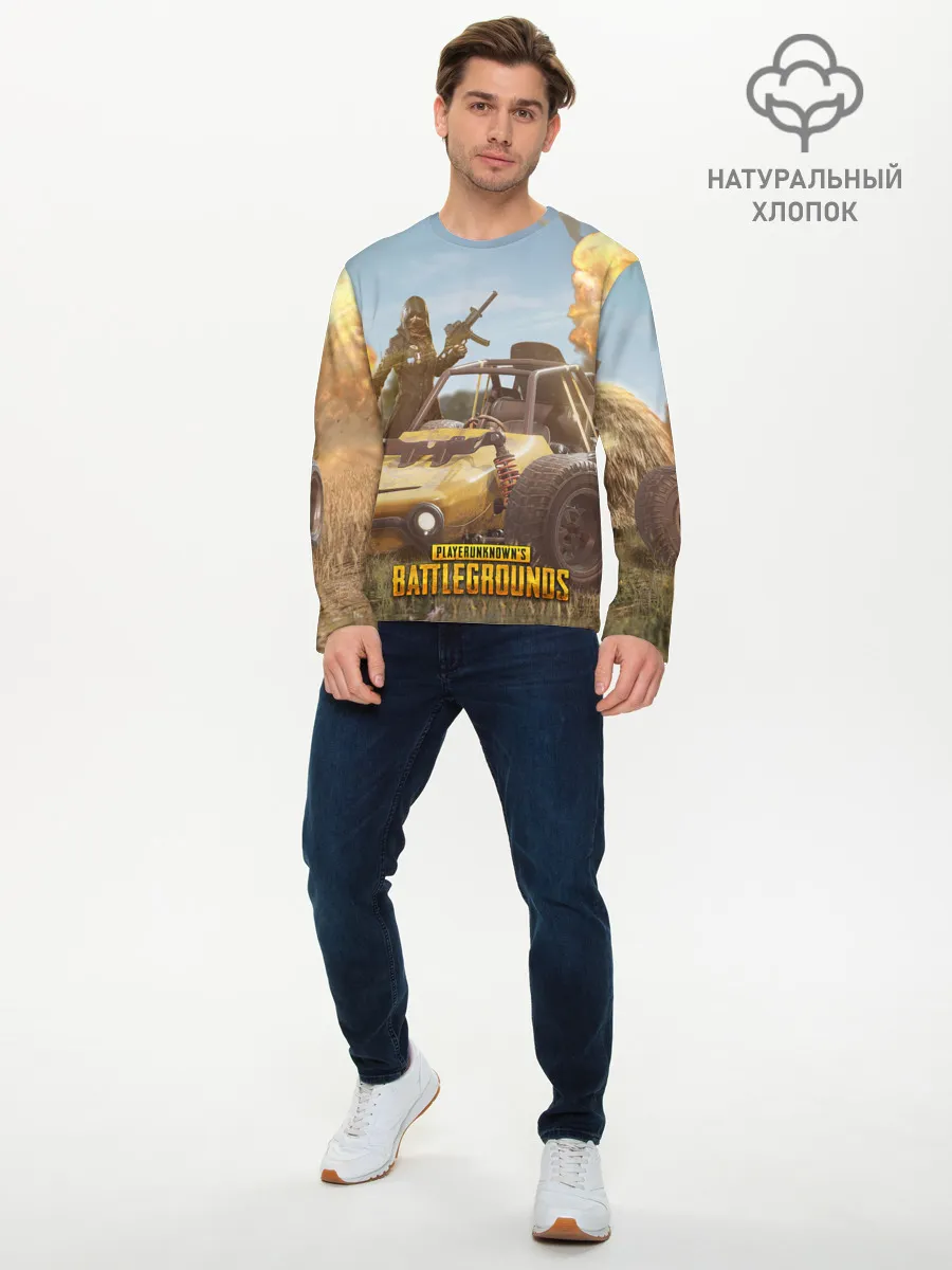 Мужской лонгслив базовый / Pubg Mobile