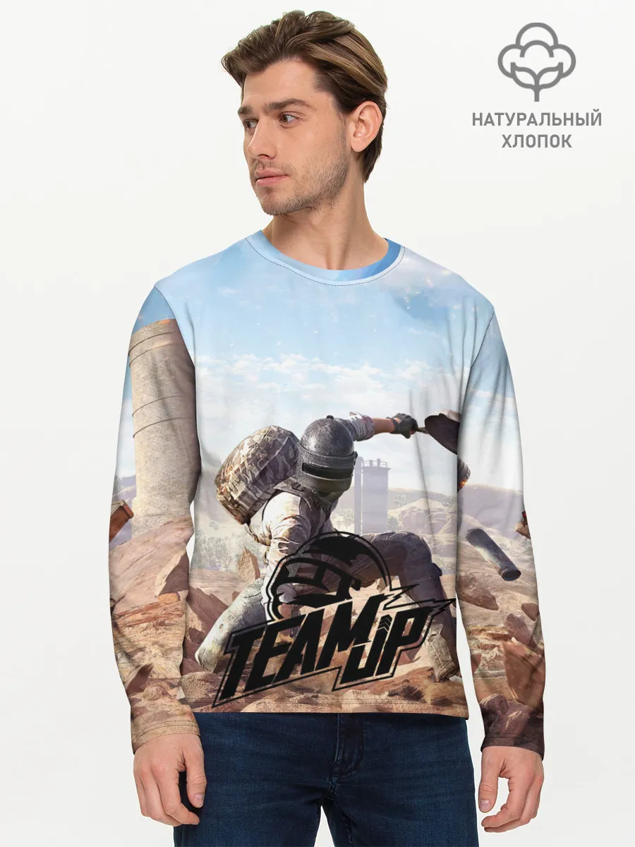 Мужской лонгслив базовый / PUBG