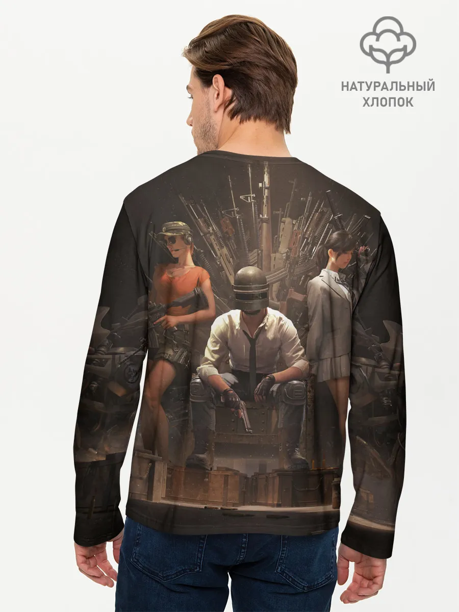 Мужской лонгслив базовый / Pubg Mobile