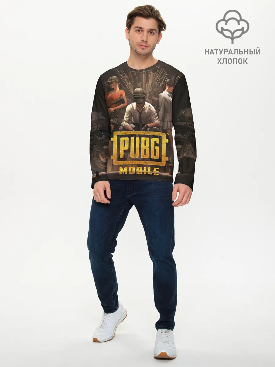 Мужской лонгслив базовый / Pubg Mobile