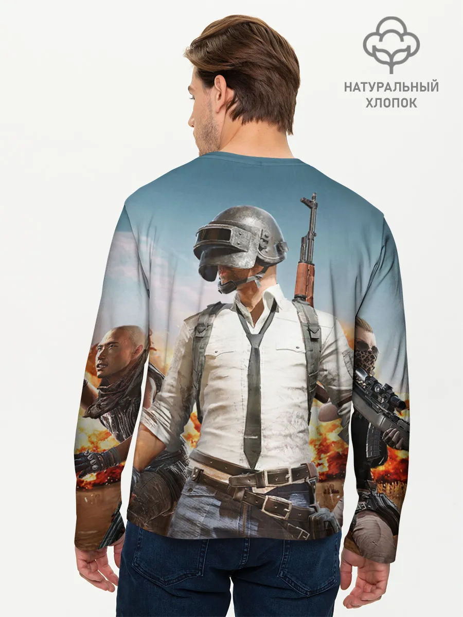Мужской лонгслив базовый / PUBG