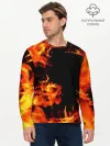 Мужской лонгслив базовый / ОГОНЬ | FIRE