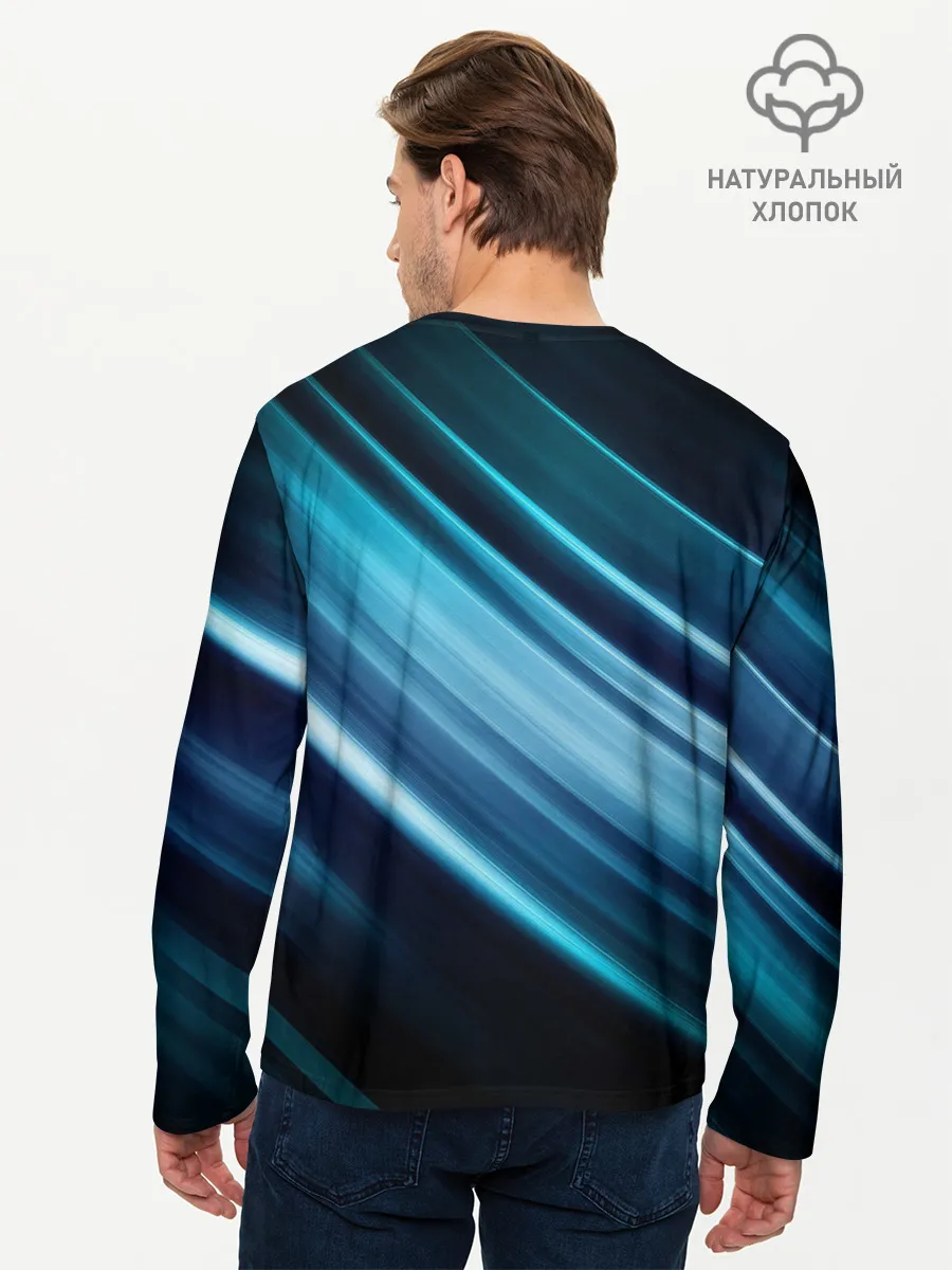Мужской лонгслив базовый / GEOMETRY STRIPES