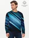Мужской лонгслив базовый / GEOMETRY STRIPES