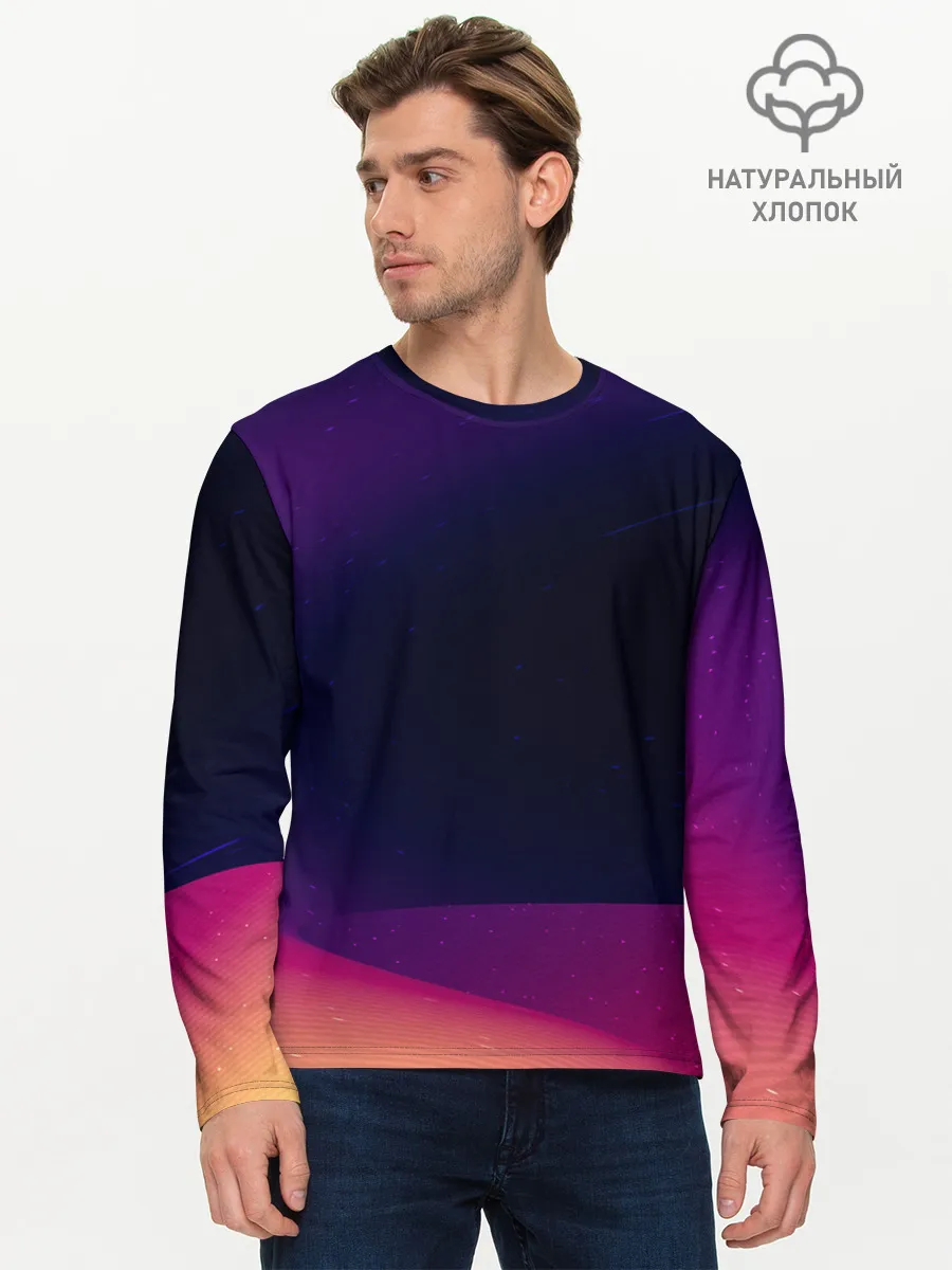 Мужской лонгслив базовый / ABSTRACT
