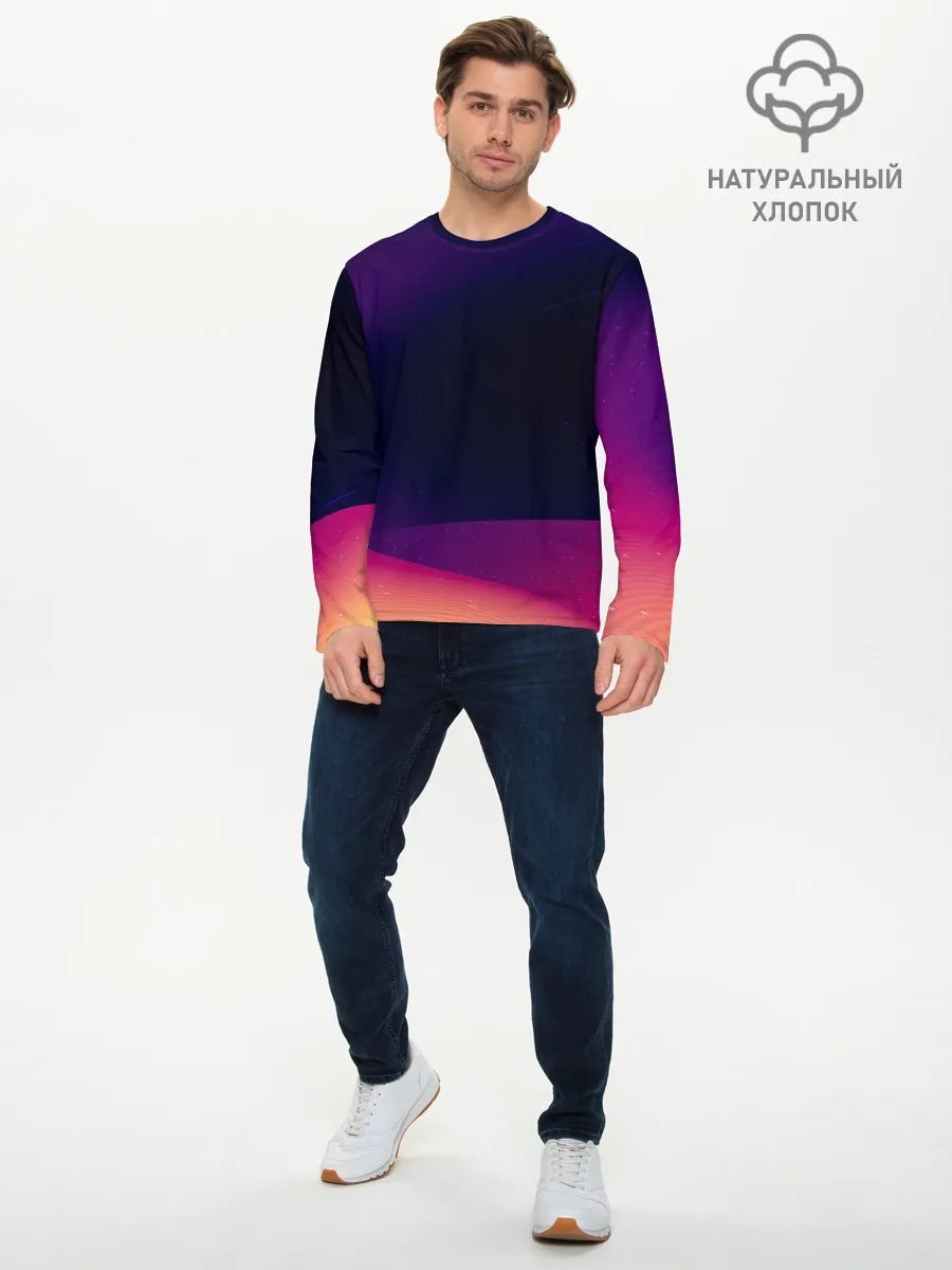 Мужской лонгслив базовый / ABSTRACT