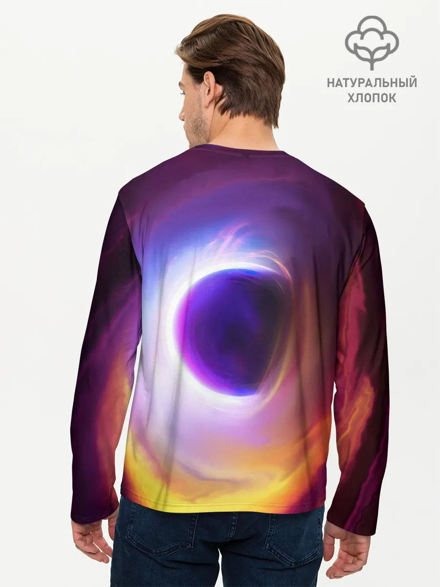 Мужской лонгслив базовый / ЧЁРНАЯ ДЫРА