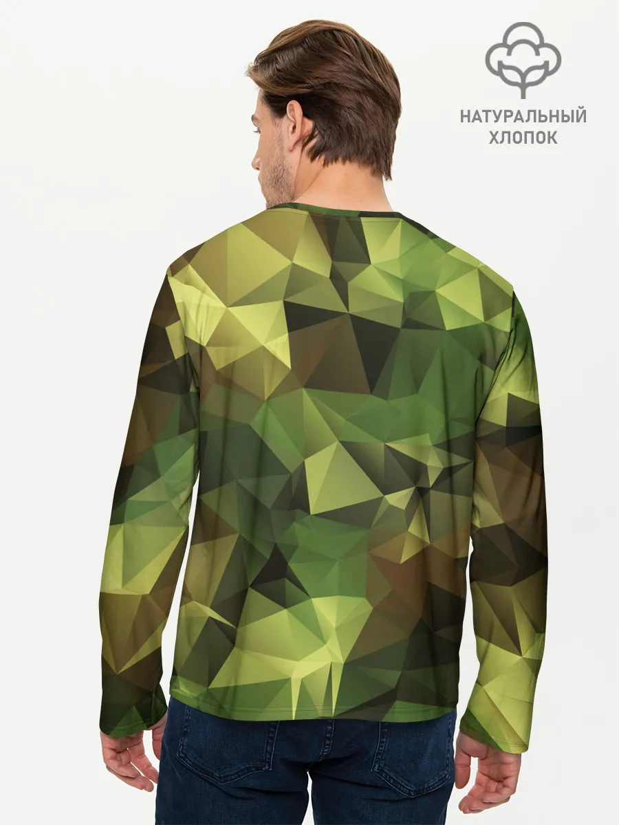 Мужской лонгслив базовый / МИЛИТАРИ