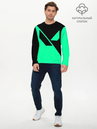 Мужской лонгслив базовый / VALORANT