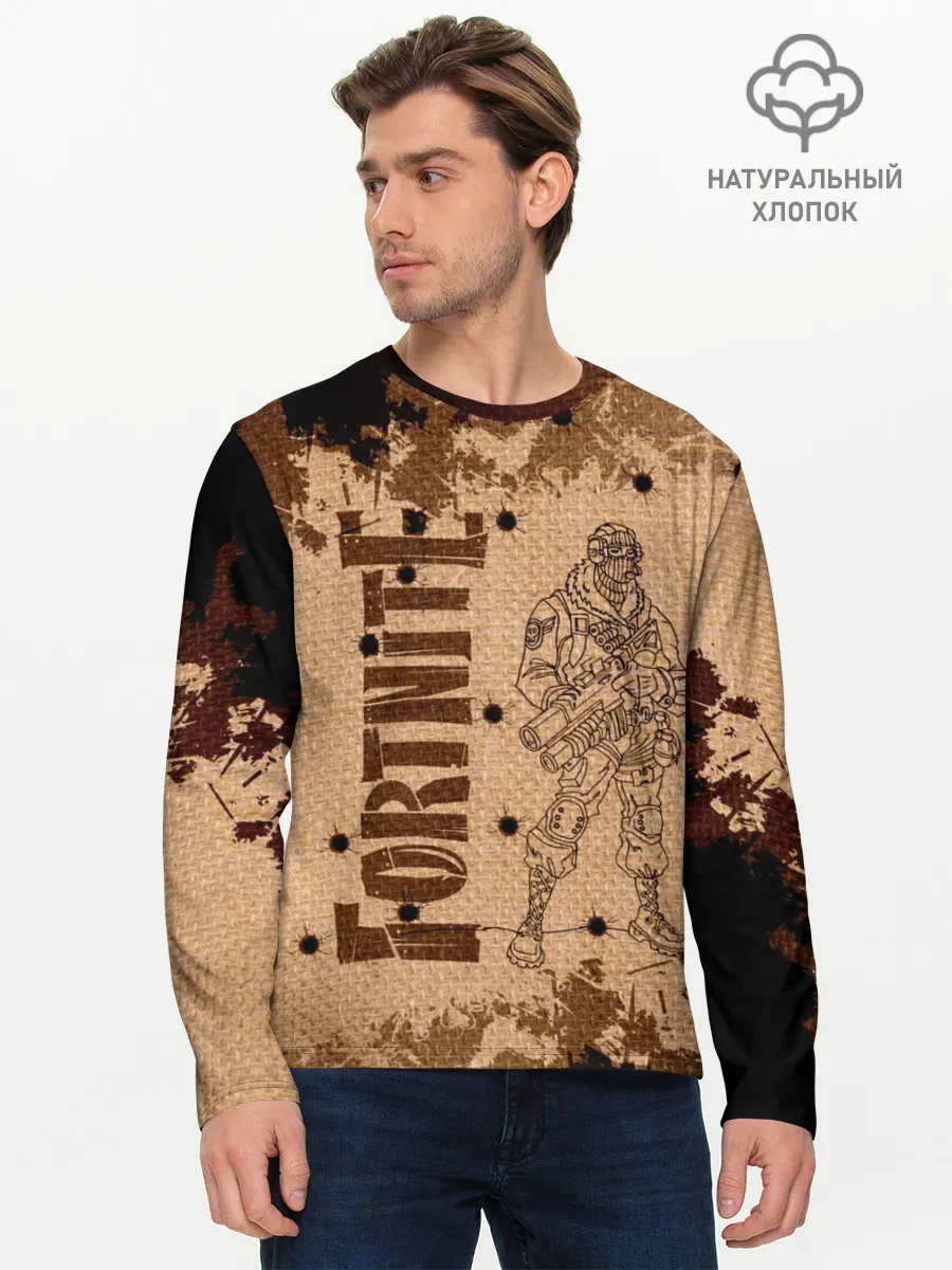 Мужской лонгслив базовый / Fortnite