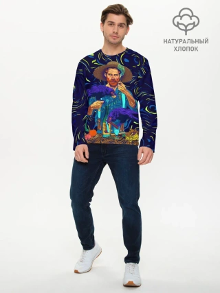 Мужской лонгслив базовый / Ван Гог | Винсент