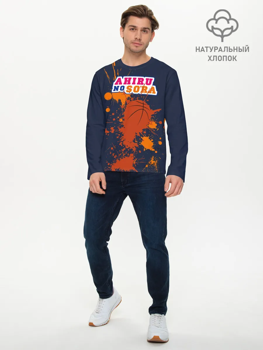 Мужской лонгслив базовый / Ahiru no Sora