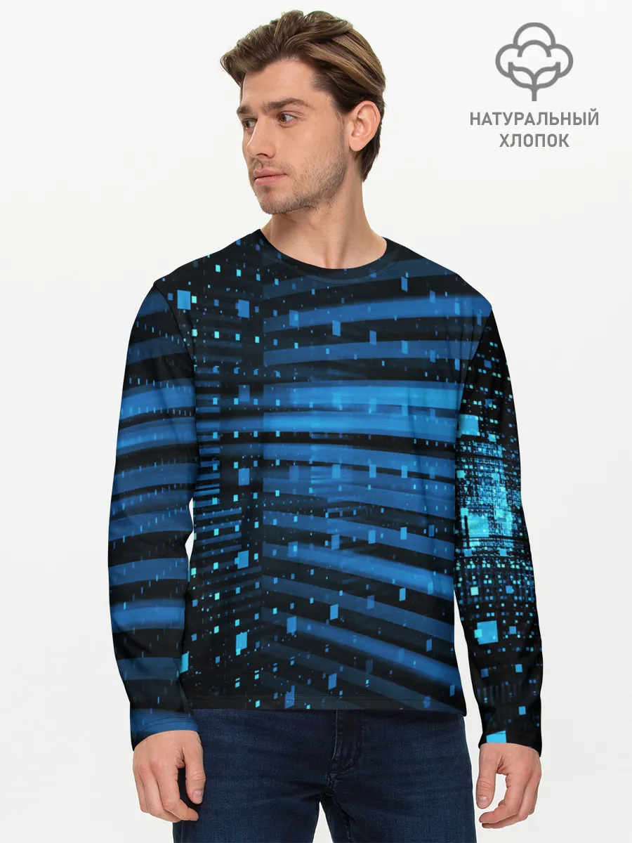 Мужской лонгслив базовый / ABSTRACT
