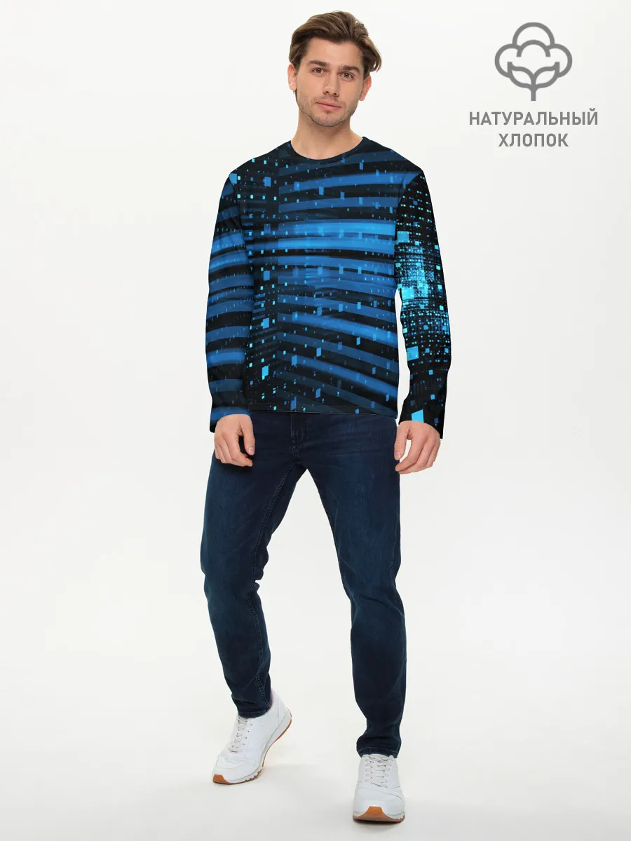 Мужской лонгслив базовый / ABSTRACT