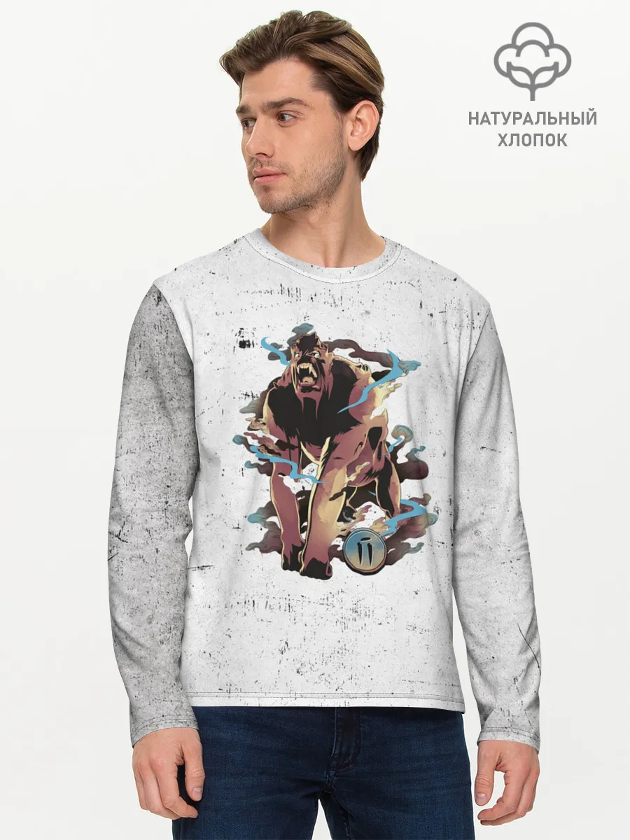 Мужской лонгслив базовый / Гнев смертных грехов