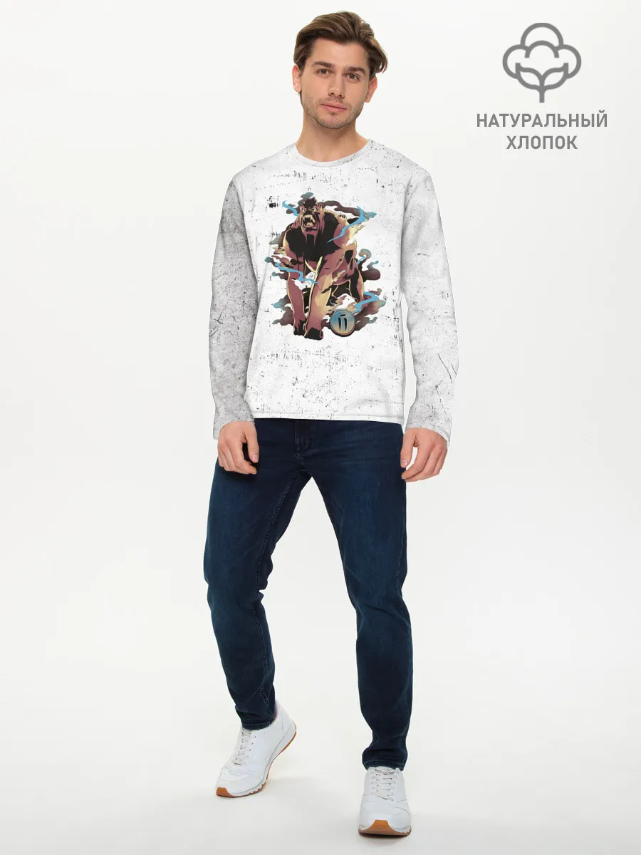 Мужской лонгслив базовый / Гнев смертных грехов