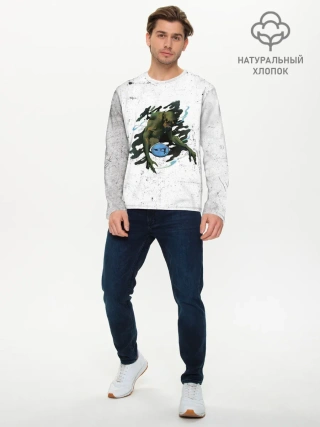 Мужской лонгслив базовый / Гнев смертных грехов