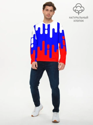 Мужской лонгслив базовый / Россия.
