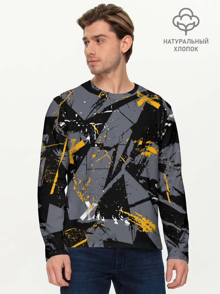 Мужской лонгслив базовый / Спортивный стиль